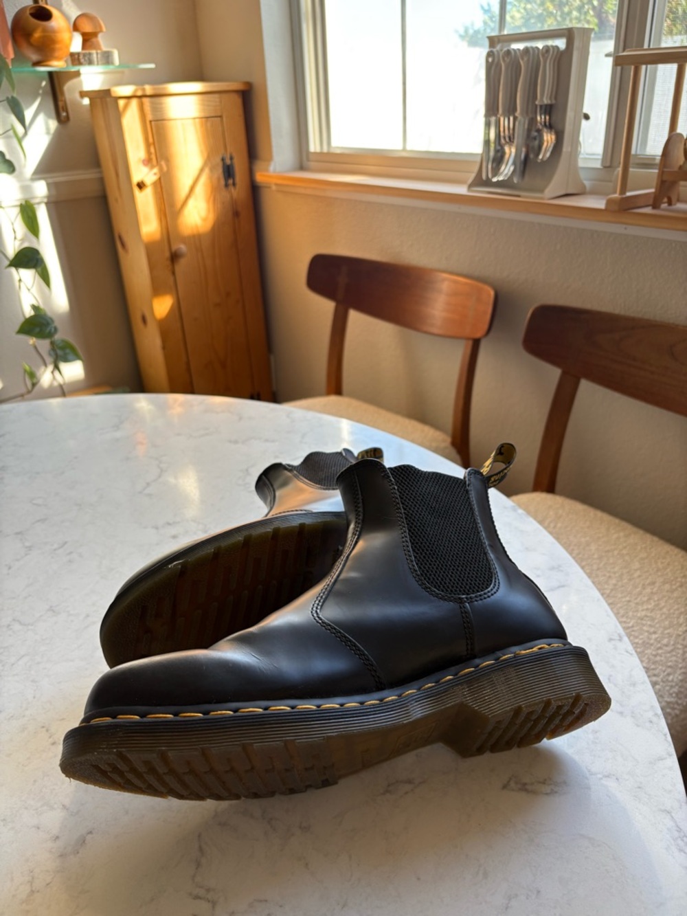 Dr. Martens Black Chukka Boots with Yellow Stitching - Picture 5 of 13
